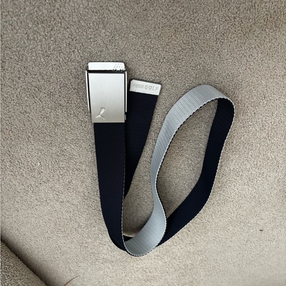 Puma Dual-Tone Adjustable Belt with Silver Buckle - Picture 1 of 1